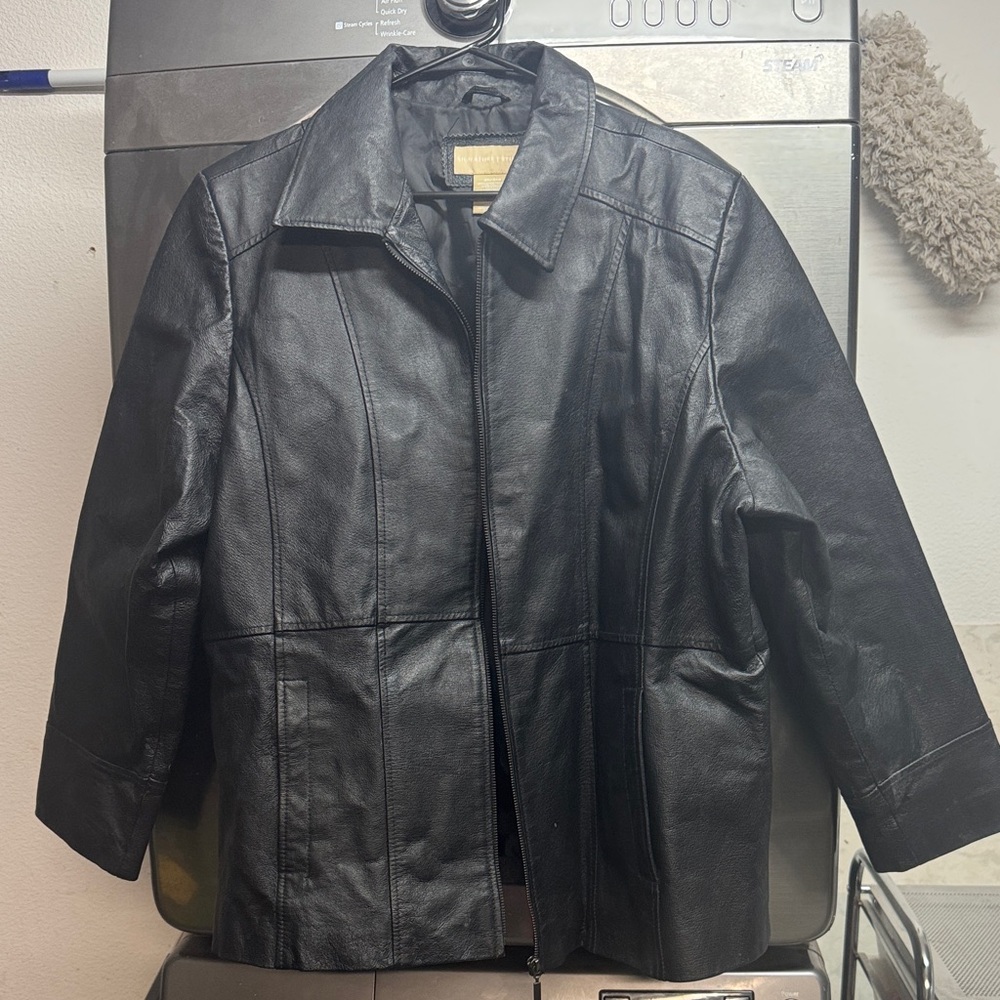 Signature Studio Black Leather Jacket
